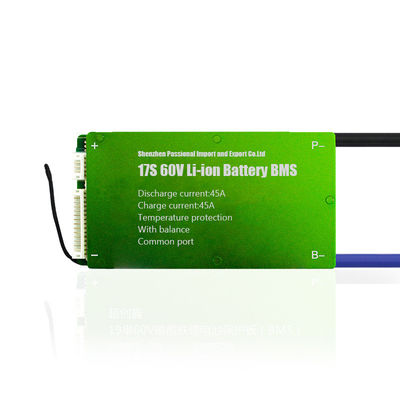 16S 17S 60V 45A Li Ion Battery BMS Protection Board 3.7V PCB