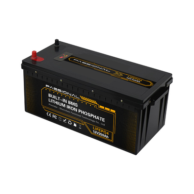 High Capacity 12V 250Ah Rechargeable LiFePO4 Lithium Battery Pack Energy Storage