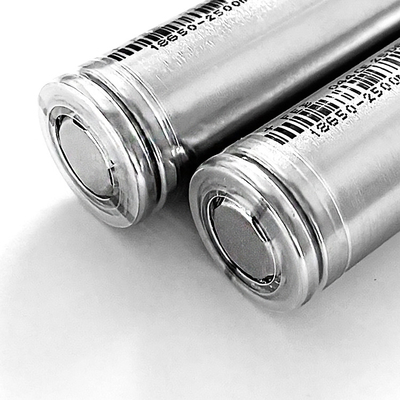 Long Life Cycle Transparent Film Lithium 18650 Battery Cell 2500mah 3.7v Rechargeable