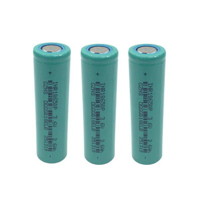 High Voltage 3.6Volt 2600Mah 18650 Battery Cell 1000 Times Cycle