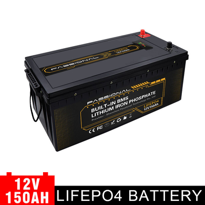 Long Life 12v 150ah Rechargeable LiFePO4 Lithium Battery Pack For RV Solar Energy