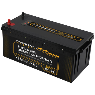 Long Life 12v 150ah Rechargeable LiFePO4 Lithium Battery Pack For RV Solar Energy