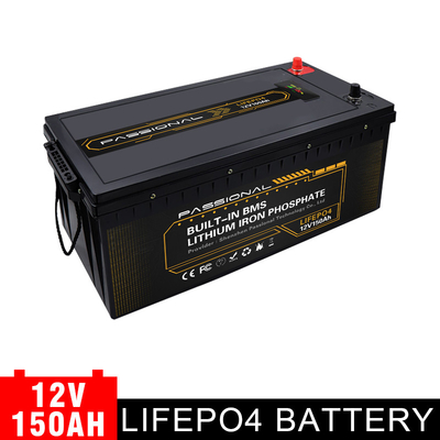E Bike 12V 150Ah Rechargeable Lithium Battery LiFePO4 Replace Lead Acid