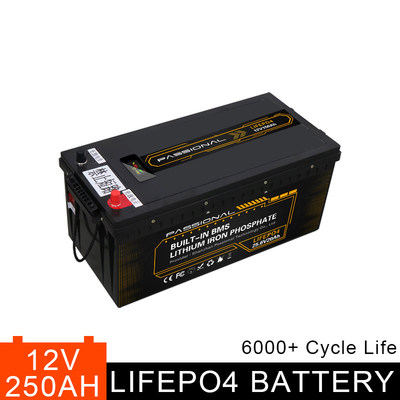 High Capacity 12V 250Ah Rechargeable LiFePO4 Lithium Battery Pack Energy Storage