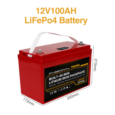 Home Outdoor 12v 100ah LFP Battery Pack Rechargeable Lifepo4