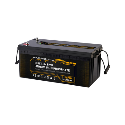 High Security 24V 100Ah Rechargeable LiFePO4 Battery For Electric Forklift EV