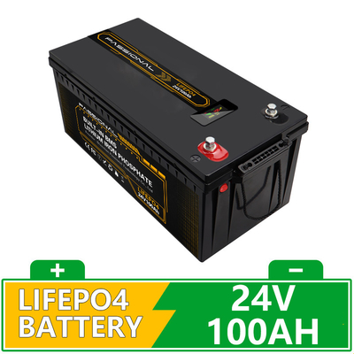 High Security 24V 100Ah Rechargeable LiFePO4 Battery For Electric Forklift EV