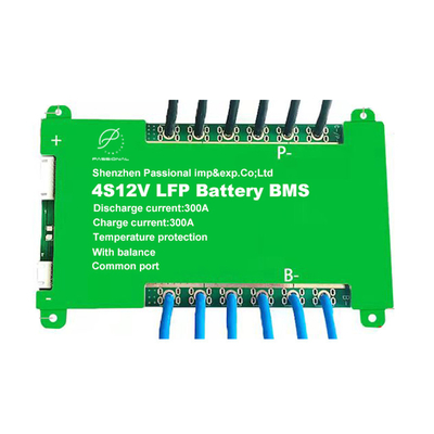 4s Bms Lifepo4 Battery 12v 100ah 200a 300a Common Port With Balance