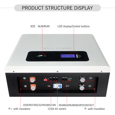 LiFePO4 5kwh 24V 200Ah 25.6v Lithium Wall Battery Energy Storage