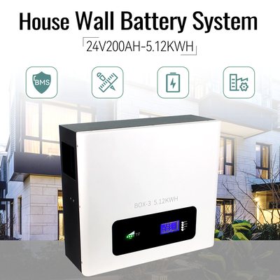 LiFePO4 5kwh 24V 200Ah 25.6v Lithium Wall Battery Energy Storage