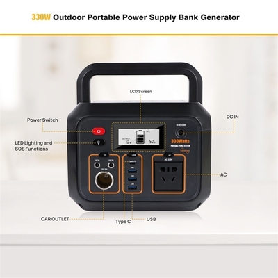Multi Function 330W NMC Li Ion Battery Pack Portable Power Station