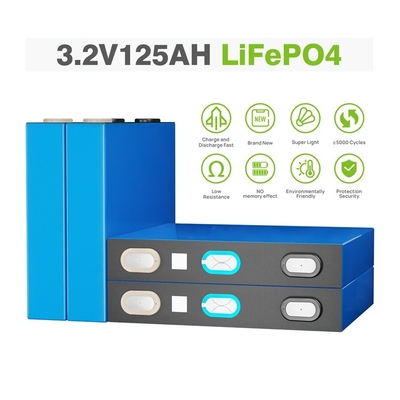 3500 Cycles 125ah 3.2V Prismatic Cell Residential Energy Storage