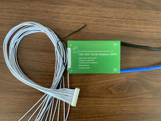16S 17S 60V 45A Li Ion Battery BMS Protection Board 3.7V PCB