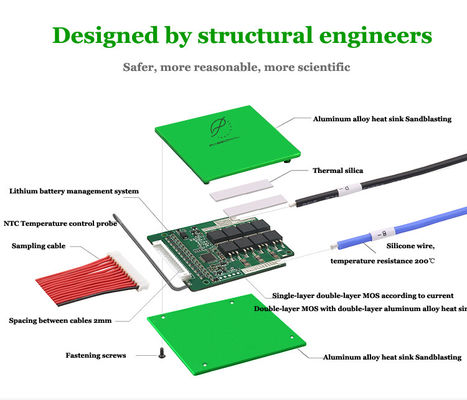 20S 60V 70A LiFePO4 Battery Management System Common Port PCB