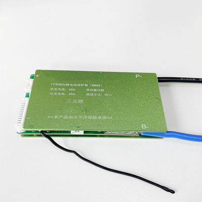 3.7V PCB Li Ion Protection Board BMS 17S 60V 45A Common Port With Balance