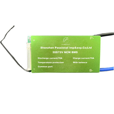 NCM Li Ion Battery BMS 20S 72V 70A Lithium Battery Management System