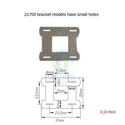 Battery Support Bracket Spacing 23.5mm 2P 21700 Nickel Strip For Battery Connection