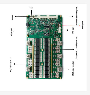 Common Port BMS 4S 200A Li Ion Battery BMS With Heat Function