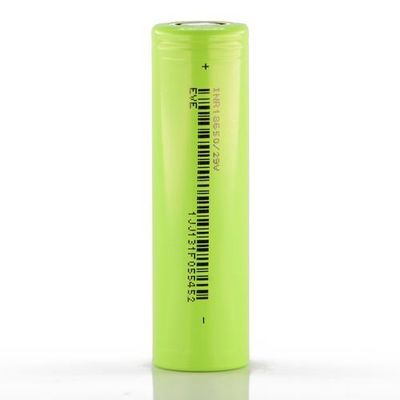 18650 Battery Cell 2900mAh 3.7V NCM EVE Lithium Ion Cells Light Green For Ebike